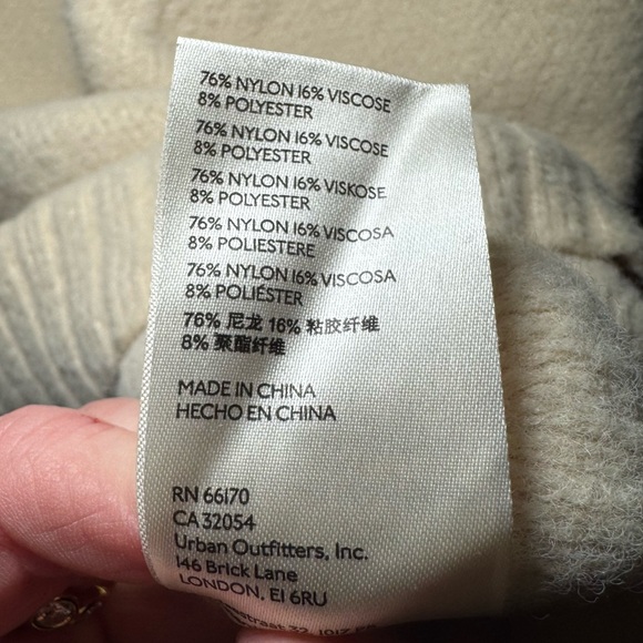 FREE PEOPLE Oversized Ivory Relaxed Fit Cozy Knit Tunic Sweater S - Picture 9 of 10